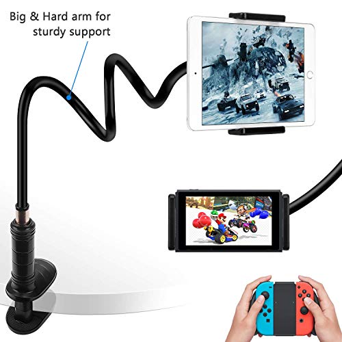 PEYOU Soporte para Tablet, Soporte Móvil Multiángulo con Cuello de Cisne Brazo Compatible para iPad Serie, Nintendo Switch, Compatible para Samsung Tab, Huawei Mediapad Kindle Fire - 87cm PEYOU Soporte para Tablet, Soporte Móvil Multiángulo con Cuello de Cisne Brazo Compatible para iPad Serie, Nintendo Switch, Compatible para Samsung Tab, Huawei Mediapad Kindle Fire - 87cm