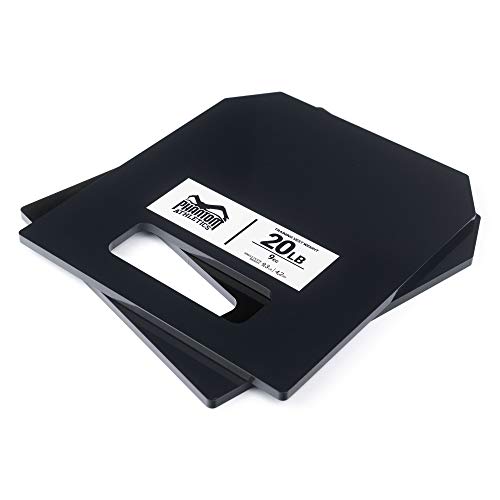 Phantom Athletics - Chaleco para lastre, con distintos pesos, fácil de ajustar, color Chaleco de entrenamiento con placas de peso de 9 kg (20 lb), tamaño talla única Phantom Athletics - Chaleco para lastre, con distintos pesos, fácil de ajustar, color Chaleco de entrenamiento con placas de peso de 9 kg (20 lb), tamaño talla única