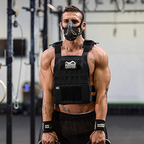Phantom Athletics - Chaleco para lastre, con distintos pesos, fácil de ajustar, color Chaleco de entrenamiento con placas de peso de 9 kg (20 lb), tamaño talla única Phantom Athletics - Chaleco para lastre, con distintos pesos, fácil de ajustar, color Chaleco de entrenamiento con placas de peso de 9 kg (20 lb), tamaño talla única