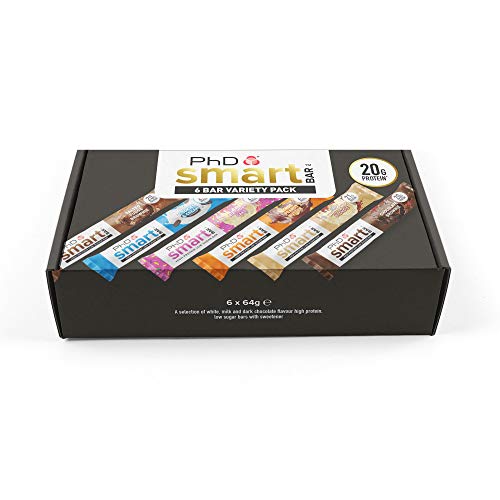 PhD Smart Bar Barritas Proteína Caja variada (6 x 64g), 31% Proteína PhD Smart Bar Barritas Proteína Caja variada (6 x 64g), 31% Proteína