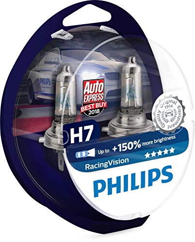 Philips 12972RVS2 RacingVision- Juego de Bombillas H7, 2 Unidades Philips 12972RVS2 RacingVision- Juego de Bombillas H7, 2 Unidades