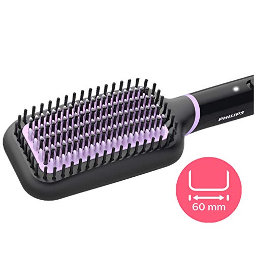 Philips BHH880/00 - Cepillo alisador de pelo, cerámico para alisar con calor, moldeador de pelo, 2 posiciones de temperatura (170 °C, 200 °C) y desconexión automática Philips BHH880/00 - Cepillo alisador de pelo, cerámico para alisar con calor, moldeador de pelo, 2 posiciones de temperatura (170 °C, 200 °C) y desconexión automática