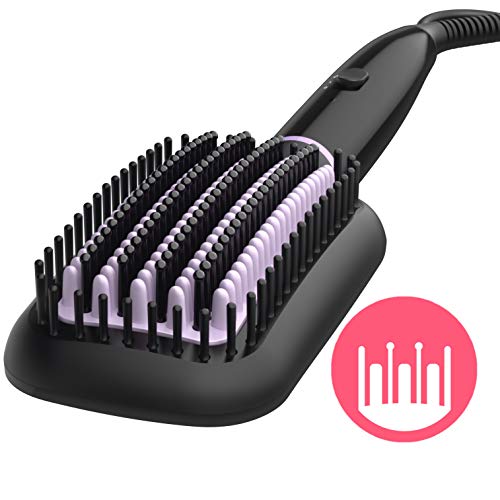 Philips BHH880/00 - Cepillo alisador de pelo, cerámico para alisar con calor, moldeador de pelo, 2 posiciones de temperatura (170 °C, 200 °C) y desconexión automática Philips BHH880/00 - Cepillo alisador de pelo, cerámico para alisar con calor, moldeador de pelo, 2 posiciones de temperatura (170 °C, 200 °C) y desconexión automática