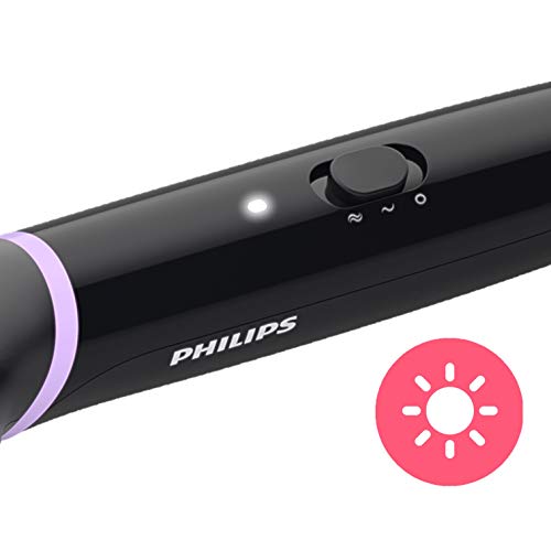 Philips BHH880/00 - Cepillo alisador de pelo, cerámico para alisar con calor, moldeador de pelo, 2 posiciones de temperatura (170 °C, 200 °C) y desconexión automática