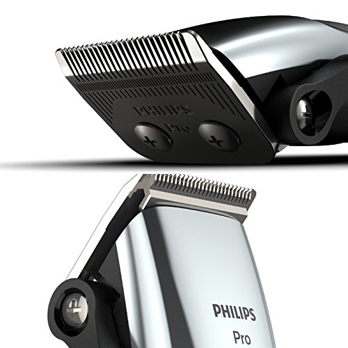 Philips HC5100/15 Cortapelos Profesional con 7 peines guía, Cuchillas afiladas para un Afeitado apurado y preciso, Plata