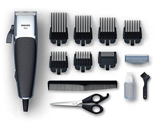 Philips HC5100/15 Cortapelos Profesional con 7 peines guía, Cuchillas afiladas para un Afeitado apurado y preciso, Plata Philips HC5100/15 Cortapelos Profesional con 7 peines guía, Cuchillas afiladas para un Afeitado apurado y preciso, Plata