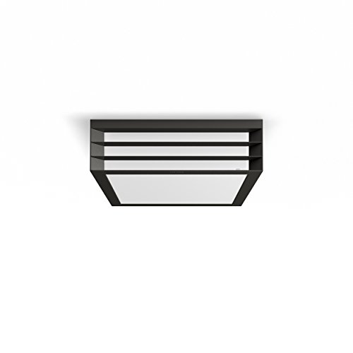 Philips Lighting myGarden MoonshinE Aplique y/o plafón, iluminación exterior, resistente a la humedad y la intemperie, IP44, casquillo E27, antracita Philips Lighting myGarden MoonshinE Aplique y/o plafón, iluminación exterior, resistente a la humedad y la intemperie, IP44, casquillo E27, antracita