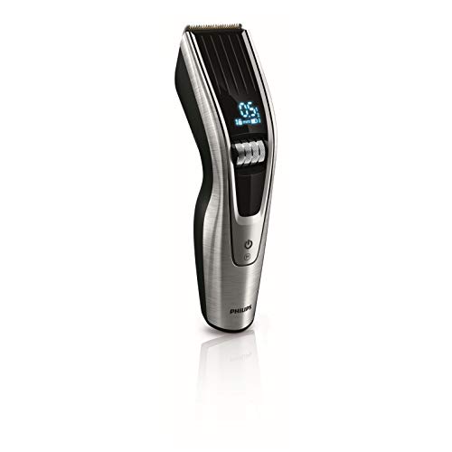Philips Serie 9000 HC9490/15 - Cortapelos, ajuste fino cada 0.1 mm para el estilo deseado, 9 memorias, soporte de carga y funda, 180 minutos de uso Philips Serie 9000 HC9490/15 - Cortapelos, ajuste fino cada 0.1 mm para el estilo deseado, 9 memorias, soporte de carga y funda, 180 minutos de uso