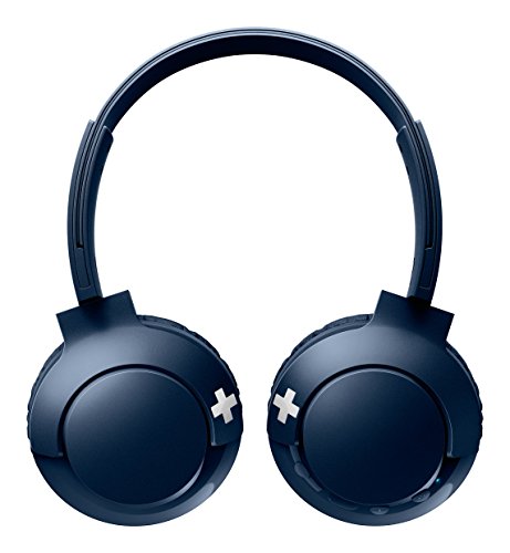Philips SHB3075BL - Auriculares Inalambricos (con micrófono, aislantes de ruido, plegables, 12 h dereproducción) azul