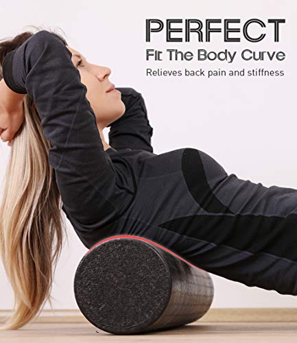 PHYLLEXI Foam Roller - Rodillo de Espuma para Masaje Muscular de Tejido Profundo, Pilates, Yoga, Rodillos de Ejercicio con guía de Entrenamiento PHYLLEXI Foam Roller - Rodillo de Espuma para Masaje Muscular de Tejido Profundo, Pilates, Yoga, Rodillos de Ejercicio con guía de Entrenamiento