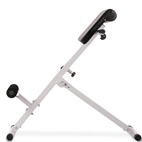 Physionics Banco Romano - para el Entrenamiento de Espalda, Abdominales y Glúteos, Plegable & Ajustable (4 Niveles), Máx. 120kg - Extensión de Tronco en Banco, Hiperextensiones Physionics Banco Romano - para el Entrenamiento de Espalda, Abdominales y Glúteos, Plegable & Ajustable (4 Niveles), Máx. 120kg - Extensión de Tronco en Banco, Hiperextensiones