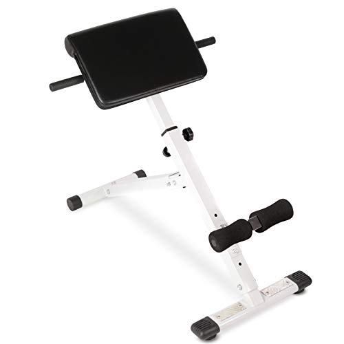 Physionics Banco Romano - para el Entrenamiento de Espalda, Abdominales y Glúteos, Plegable & Ajustable (4 Niveles), Máx. 120kg - Extensión de Tronco en Banco, Hiperextensiones Physionics Banco Romano - para el Entrenamiento de Espalda, Abdominales y Glúteos, Plegable & Ajustable (4 Niveles), Máx. 120kg - Extensión de Tronco en Banco, Hiperextensiones