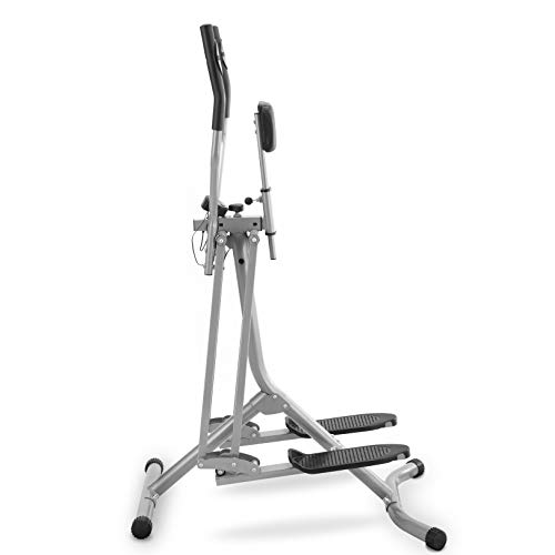 Physionics Bicicleta Elíptica - con Pantalla LCD, Pulsómetro y Soporte Abdominal, de Acero - Cross-Trainer, Máquina de Correr, Air Walker, Caminador, Stepper Physionics Bicicleta Elíptica - con Pantalla LCD, Pulsómetro y Soporte Abdominal, de Acero - Cross-Trainer, Máquina de Correr, Air Walker, Caminador, Stepper