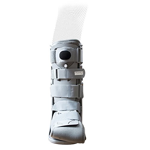 PhysioRoom Air Shield Walker - Pie, Tobillo y Heal Fractura Soporte de compresión, adaptable, transpirable e higiénico Brace con paneles delanteros y traseros extraíbles, ayuda a la rehabilitación y aumenta la estabilidad - Walker Boot