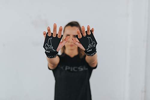 PICSIL Calleras Eagle para Cross Training 2 Agujeros Agarre y Protector de Mano o Guantes para Gimnasia Unisex para Hombres y Mujeres en Deportes de Fitness Calistenia Halterofilia (Talla M)