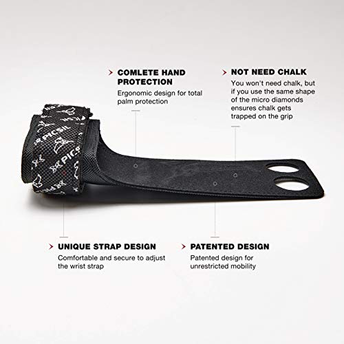 PICSIL Calleras Eagle para Cross Training 2 Agujeros Agarre y Protector de Mano o Guantes para Gimnasia Unisex para Hombres y Mujeres en Deportes de Fitness Calistenia Halterofilia (Talla M) PICSIL Calleras Eagle para Cross Training 2 Agujeros Agarre y Protector de Mano o Guantes para Gimnasia Unisex para Hombres y Mujeres en Deportes de Fitness Calistenia Halterofilia (Talla M)