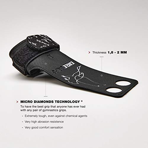 PICSIL Calleras Eagle para Cross Training 2 Agujeros Agarre y Protector de Mano o Guantes para Gimnasia Unisex para Hombres y Mujeres en Deportes de Fitness Calistenia Halterofilia (Talla M) PICSIL Calleras Eagle para Cross Training 2 Agujeros Agarre y Protector de Mano o Guantes para Gimnasia Unisex para Hombres y Mujeres en Deportes de Fitness Calistenia Halterofilia (Talla M)
