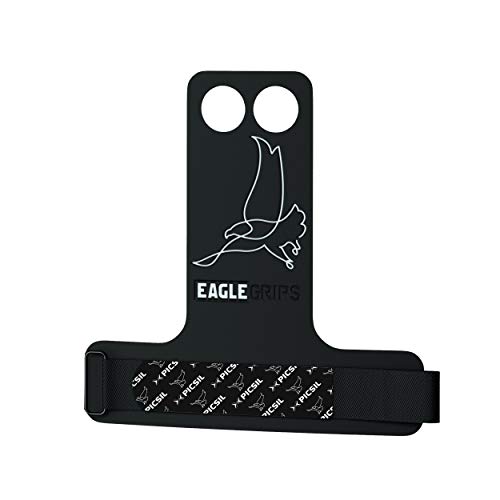 PICSIL Calleras Eagle para Cross Training 2 Agujeros Agarre y Protector de Mano o Guantes para Gimnasia Unisex para Hombres y Mujeres en Deportes de Fitness Calistenia Halterofilia (Talla M) PICSIL Calleras Eagle para Cross Training 2 Agujeros Agarre y Protector de Mano o Guantes para Gimnasia Unisex para Hombres y Mujeres en Deportes de Fitness Calistenia Halterofilia (Talla M)