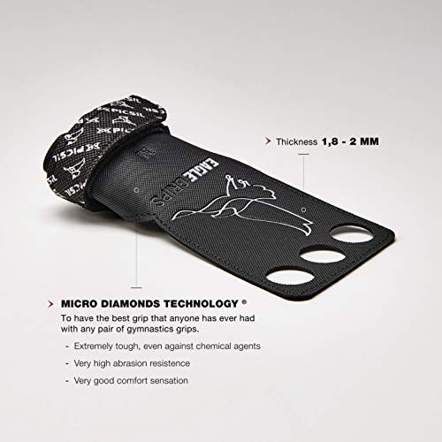 PICSIL Calleras Eagle para Cross Training 2&3 Agujeros Agarre y Protector de Mano o Guantes para Gimnasia Unisex para Hombres y Mujeres en Deportes de Fitness Calistenia Halterofilia (Talla XL) PICSIL Calleras Eagle para Cross Training 2&3 Agujeros Agarre y Protector de Mano o Guantes para Gimnasia Unisex para Hombres y Mujeres en Deportes de Fitness Calistenia Halterofilia (Talla XL)