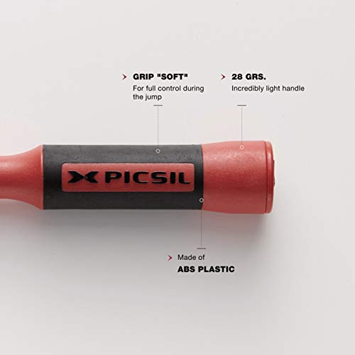 PicSil Sphinx Rope Cuerda de Saltar Ligera 28grs de Plástico Resistente y Duradero Cable Ajustable para Alta Velocidad orientada Profesionales Hombres y Mujeres del Fitness y Cross Training(Rojo) PicSil Sphinx Rope Cuerda de Saltar Ligera 28grs de Plástico Resistente y Duradero Cable Ajustable para Alta Velocidad orientada Profesionales Hombres y Mujeres del Fitness y Cross Training(Rojo)