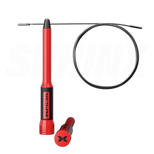 PicSil Sphinx Rope Cuerda de Saltar Ligera 28grs de Plástico Resistente y Duradero Cable Ajustable para Alta Velocidad orientada Profesionales Hombres y Mujeres del Fitness y Cross Training(Rojo) PicSil Sphinx Rope Cuerda de Saltar Ligera 28grs de Plástico Resistente y Duradero Cable Ajustable para Alta Velocidad orientada Profesionales Hombres y Mujeres del Fitness y Cross Training(Rojo)