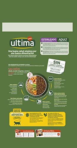 Pienso para Gatos Esterilizados Adulto con Salmón - 3kg Pienso para Gatos Esterilizados Adulto con Salmón - 3kg