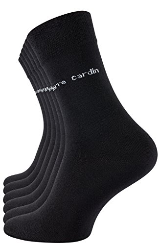 Pierre Cardin® - 6 pares de calcetines de algodón de vestir para hombre, 39-42