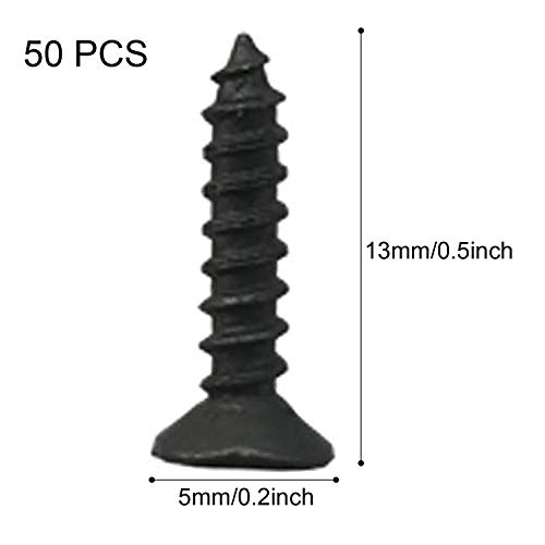 PietyPet 10 ganchos de doble punta para colgar abrigo, colgar en la pared con tornillos para abrigo, bufanda, bolsa, toalla, llave, gorra, taza, sombrero (negro)