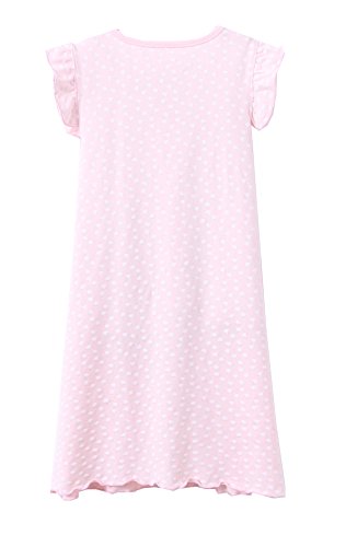 Pijama con Estampado de Corazones de niña PJS Shortie Vestido Camisa Larga 10-12 Rosa