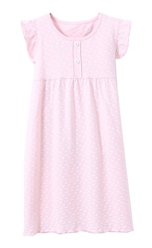 Pijama con Estampado de Corazones de niña PJS Shortie Vestido Camisa Larga 10-12 Rosa
