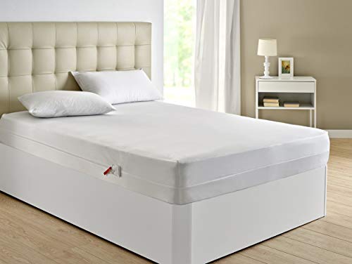 Pikolin Home - Funda de colchón antichinches, impermeable y transpirable, 150x190/200cm-Cama 150 (Todas las medidas) Pikolin Home - Funda de colchón antichinches, impermeable y transpirable, 150x190/200cm-Cama 150 (Todas las medidas)