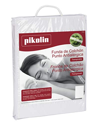 Pikolin Home - Funda de colchón de punto antiácaros, transpirable. 180x200cm-Cama de 180. (Todas las medidas)
