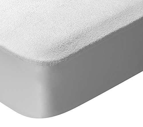 Pikolin Home - Pack de 2 protectores de colchón rizo algodón, impermeable y transpirable, 90x190/200cm-Cama 90 (Todas las medidas)