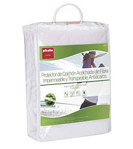 Pikolin Home - Protector de colchón/Cubre colchón acolchado, impermeable, antiácaros, 90x 190/200cm-Cama 90 (Todas las medidas) Pikolin Home - Protector de colchón/Cubre colchón acolchado, impermeable, antiácaros, 90x 190/200cm-Cama 90 (Todas las medidas)