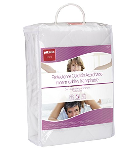 Pikolin Home - Protector de colchón/Cubre colchón acolchado impermeable y transpirable, 60x120cm-Cuna(Todas las medidas)