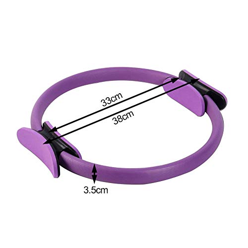 Pilates Anillo Círculo Resistencia Ejercicio Fitness GYM Yoga Anillo Doble Banda