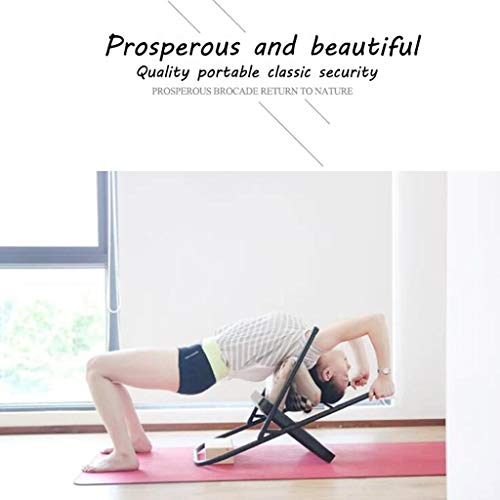 Pilates Silla de Yoga Iyengar, Tirantes, Silla Plegable de Yoga, Cuero de PU, Engrosamiento, Vigas Delanteras y traseras, Negro,Black,78 * 48 * 45cm Pilates Silla de Yoga Iyengar, Tirantes, Silla Plegable de Yoga, Cuero de PU, Engrosamiento, Vigas Delanteras y traseras, Negro,Black,78 * 48 * 45cm