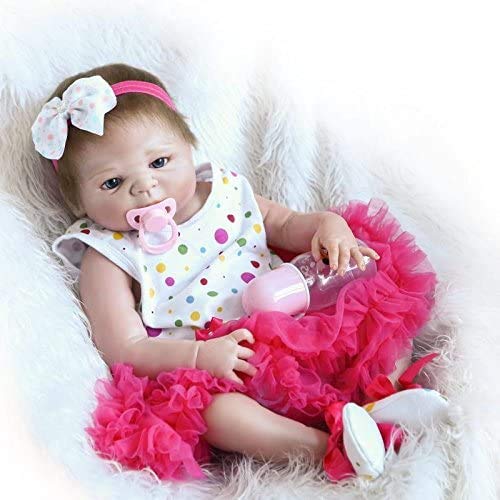 Pinky Reborn 18 Pulgadas 45 cm de Cuerpo Completo de Silicona Real Life Like Reborn Doll Vinilo Suave Realistic Newborn Baby Doll Imán Impermeable Chupete Pinky Reborn 18 Pulgadas 45 cm de Cuerpo Completo de Silicona Real Life Like Reborn Doll Vinilo Suave Realistic Newborn Baby Doll Imán Impermeable Chupete