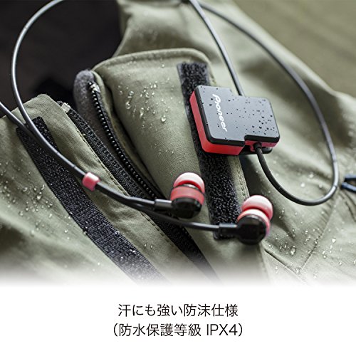 Pioneer SE-CL5BT-R - Auricular Deportivo (Bluetooth, Micrófono Integrado) Color Rojo, Medio