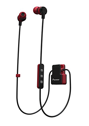 Pioneer SE-CL5BT-R - Auricular Deportivo (Bluetooth, Micrófono Integrado) Color Rojo, Medio