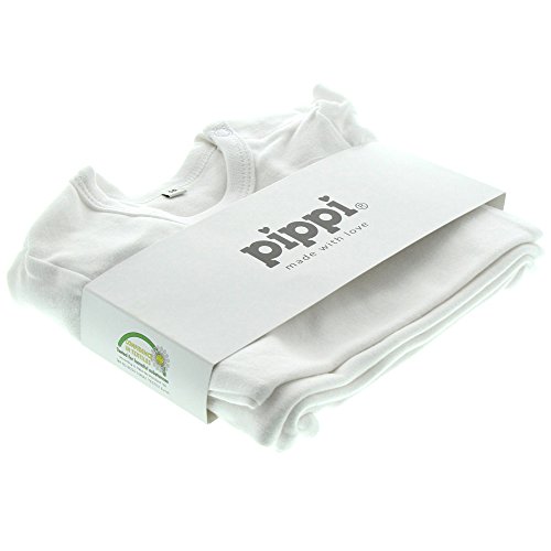 Pippi Body Ls Ao-printed (4-pack), Body para Bebé-Niños, Blanco (White), 50 cm Pippi Body Ls Ao-printed (4-pack), Body para Bebé-Niños, Blanco (White), 50 cm