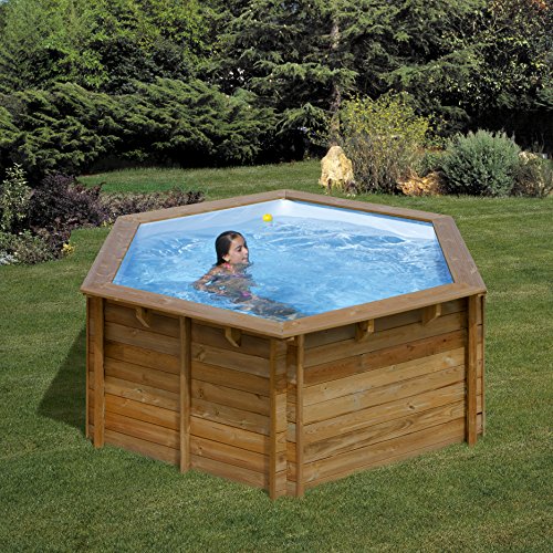 Piscina de madera GRE redonda Lili Wooden Pool GRE 790080