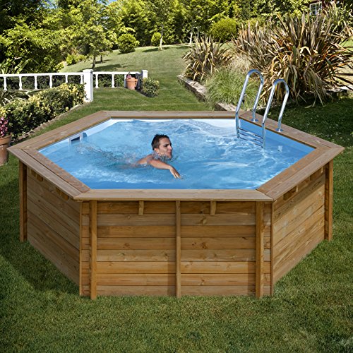 Piscina Madera Gre Vanille TerraPools 412x119 cm.