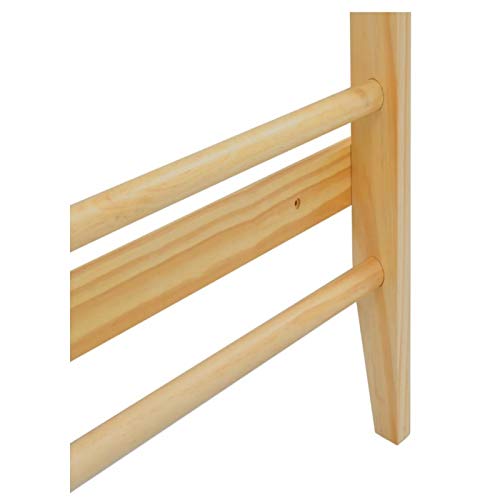 Pissente Espaldera de Madera, Espaldera de Fitness de Madera de Pino 80 x 15,8 x 195 cm