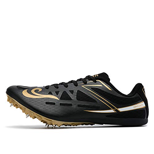 Pista Y Campo Zapatos, Atletismo Velocidad Hombres Mujeres Competición Formación Salto De Longitud 8 Clavos De Carrera Spikes Melena Mediana De Ejecutar La Capacitación,Negro,42 Pista Y Campo Zapatos, Atletismo Velocidad Hombres Mujeres Competición Formación Salto De Longitud 8 Clavos De Carrera Spikes Melena Mediana De Ejecutar La Capacitación,Negro,42