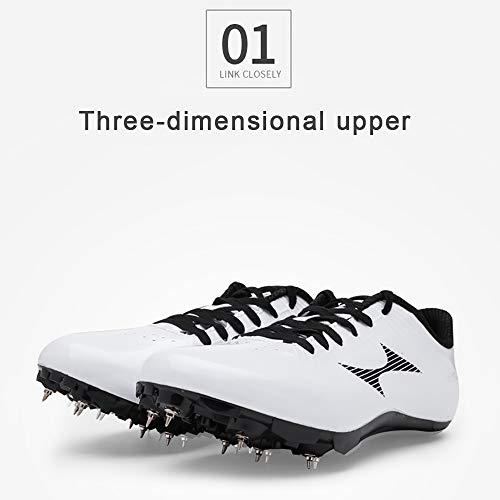 Pista Y Campo Zapatos, Picos De Obstáculo Salto De Longitud Spikes Running Spikes Zapatilla Junior Track Spikes Zapato Profesional Juventud Atletismo Sprint Spikes,Negro,EU40 Pista Y Campo Zapatos, Picos De Obstáculo Salto De Longitud Spikes Running Spikes Zapatilla Junior Track Spikes Zapato Profesional Juventud Atletismo Sprint Spikes,Negro,EU40