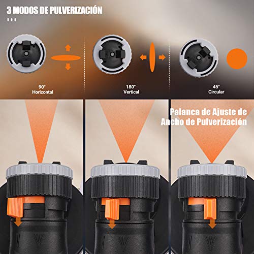Pistola de Pintura 1200W, 2 Recipientes de 1200ML, Pistola de Pulverización Tacklife SGP17AC Flujo de Pulverización 1100ml/min, 3 Modos con 3 Boquillas de Cobre, Rueda Universal, Manguera de 3,5m Pistola de Pintura 1200W, 2 Recipientes de 1200ML, Pistola de Pulverización Tacklife SGP17AC Flujo de Pulverización 1100ml/min, 3 Modos con 3 Boquillas de Cobre, Rueda Universal, Manguera de 3,5m