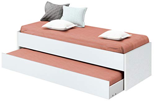 Pitarch Cama Nido Juvenil habitación Dormitorio Infantil Color Blanco Estilo Moderno 90x190 cm Pitarch Cama Nido Juvenil habitación Dormitorio Infantil Color Blanco Estilo Moderno 90x190 cm