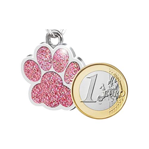 Placa Chapa de identificación Personalizada para Collar Perro Gato Mascota grabada (Rosa) Placa Chapa de identificación Personalizada para Collar Perro Gato Mascota grabada (Rosa)