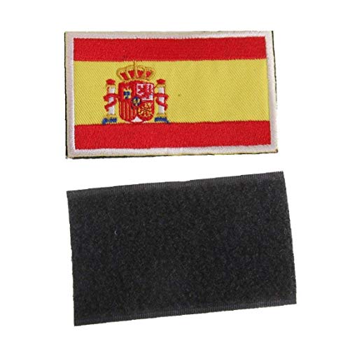 Placa Frontera De La Bandera Nacional De España Hecho A Mano De La Bandera Insignia Bordada España Parche De Costura Española